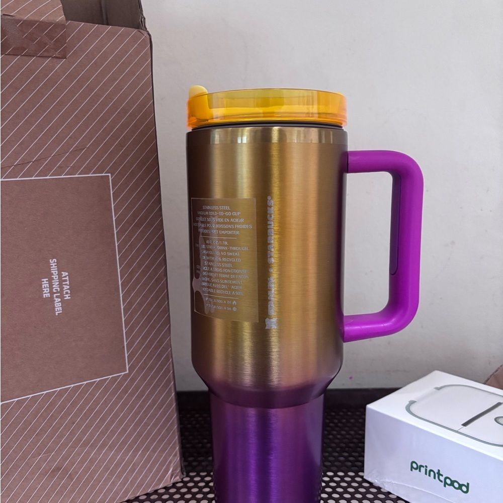 Stanley x Starbucks Iridescent Flow Tumbler - Picture 4 of 5